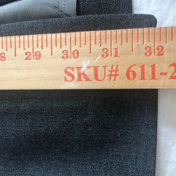 Vintage CK Calvin Klein A-Line skirt medium to dark char button up acetate lined - Picture 4 of 6